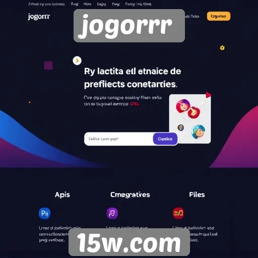 Análise da interface do site jogorrr